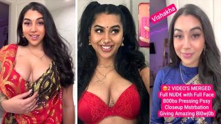 Famous Indian NRI Influencer Vishakha Full Frontal Nude Boobs Pressing Pussy
